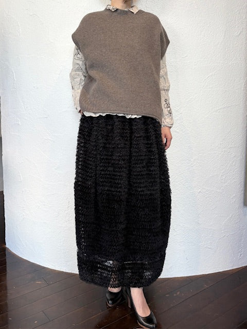 CLANE Frill Gather Dome Skirt