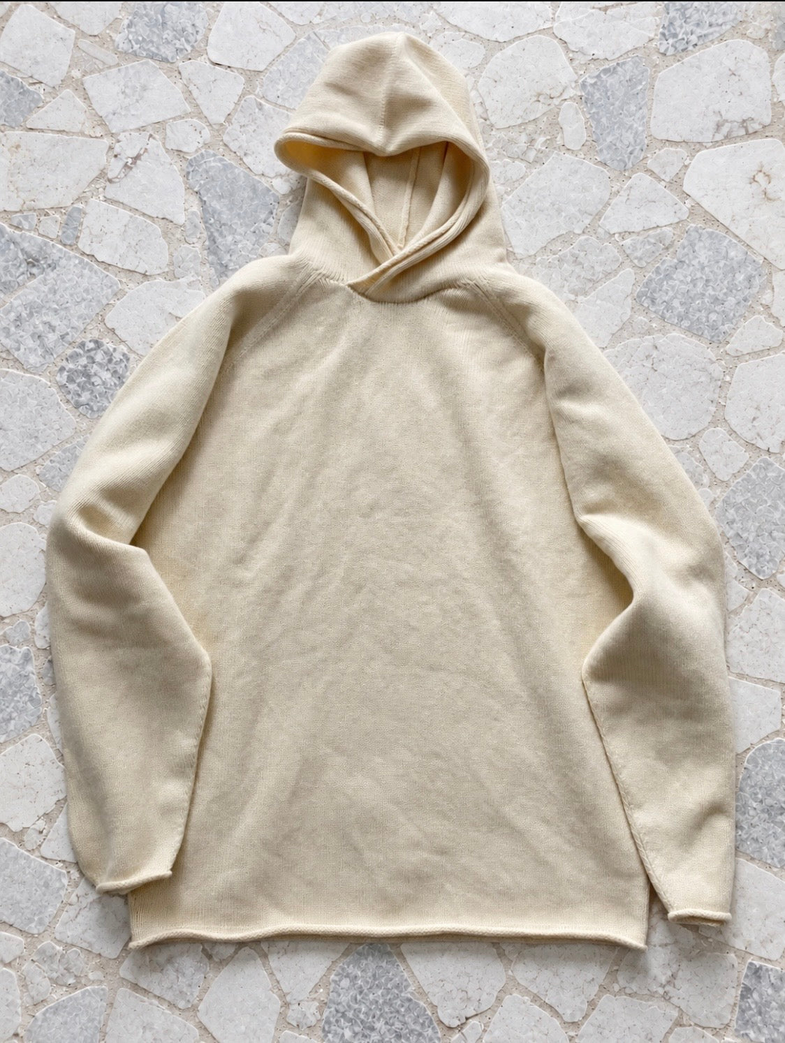 MOTHER HAND artisan Hoodie Pullover Knit Ostende Wash Fit