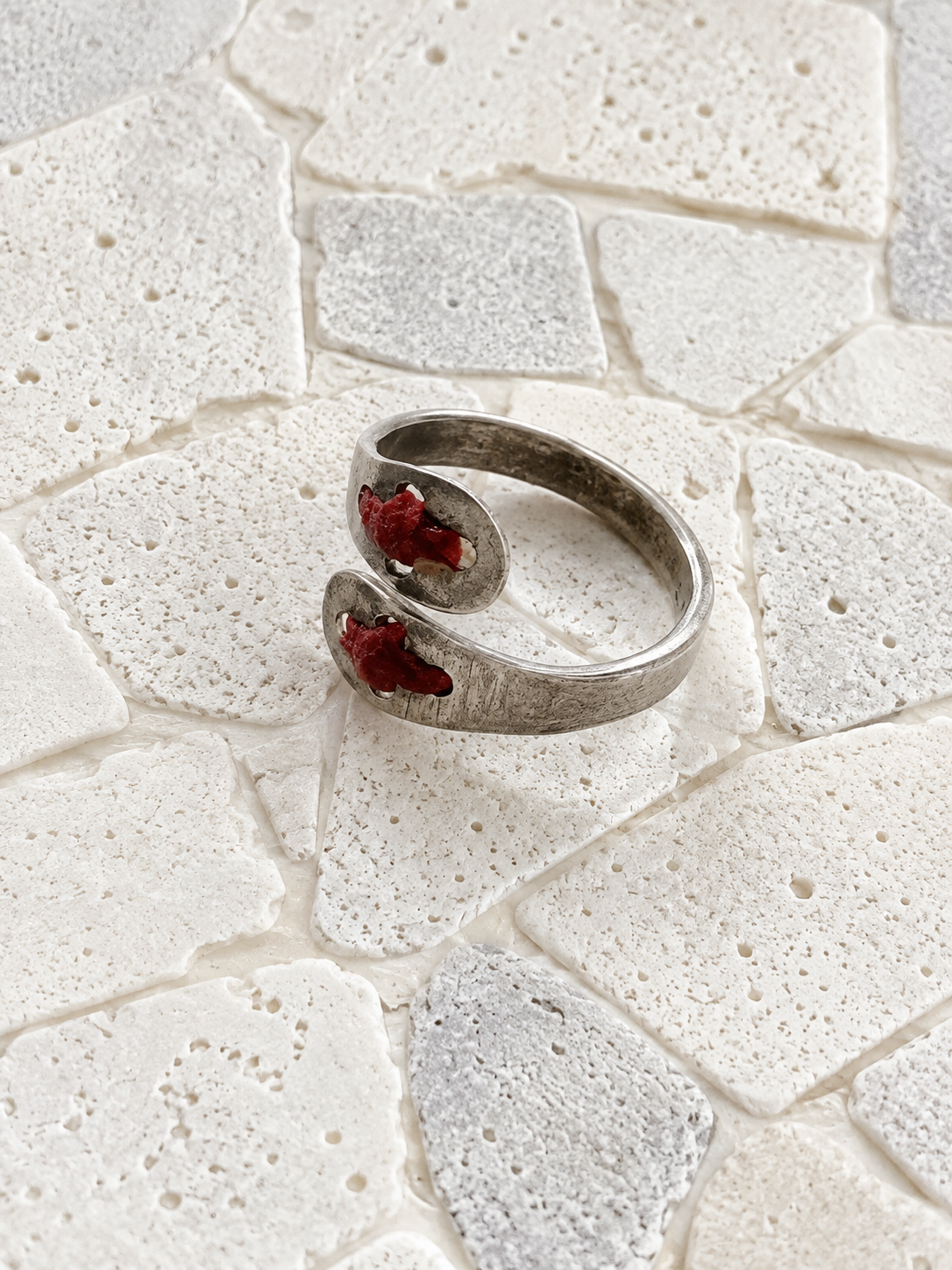 m.a+ Double Stitched Cross Ring AGNS3