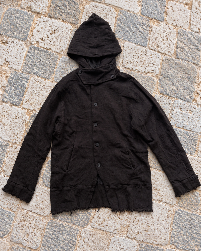 Atelier Suppan Hooded Blouson Wool-Linen