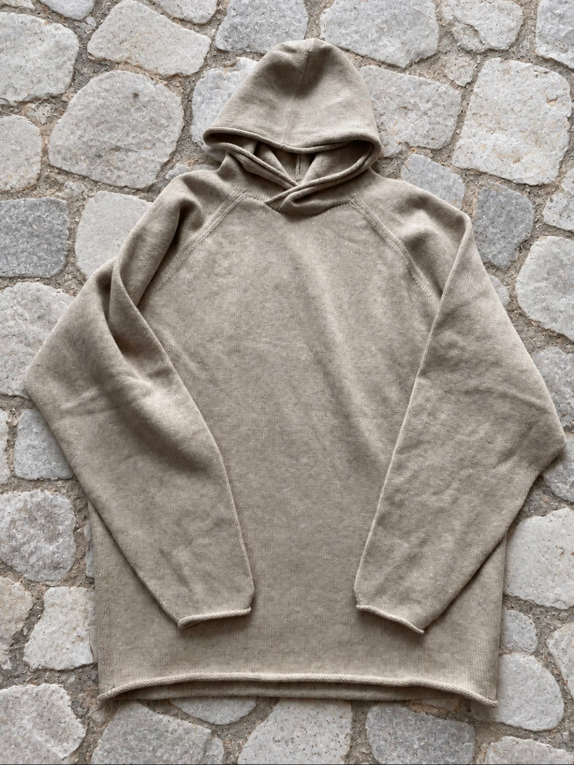 MOTHER HAND artisan Hoodie Pullover Knit Ostende Wash Fit