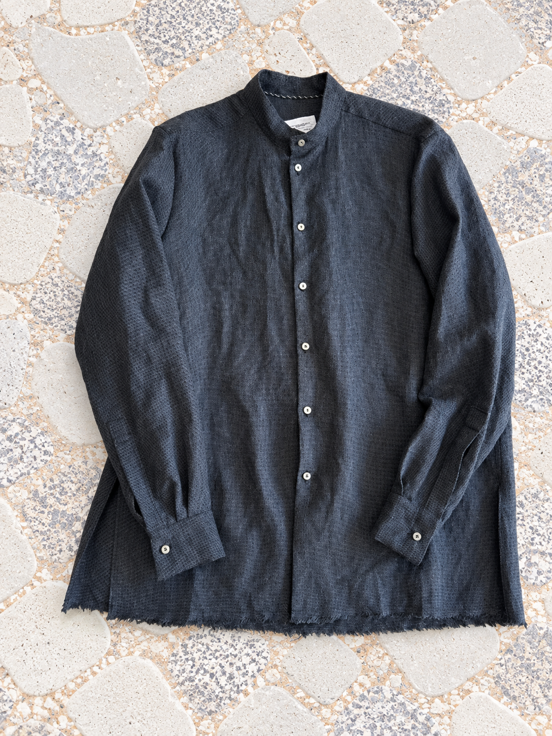 Maria Turri Ferro No Collar Shirts Houndstooth