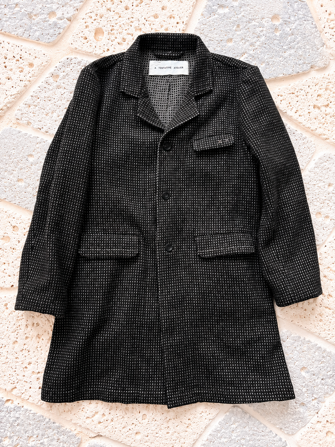 A TENTATIVE ATELIER Rev. Jacquard Painter's Coat / Janos
