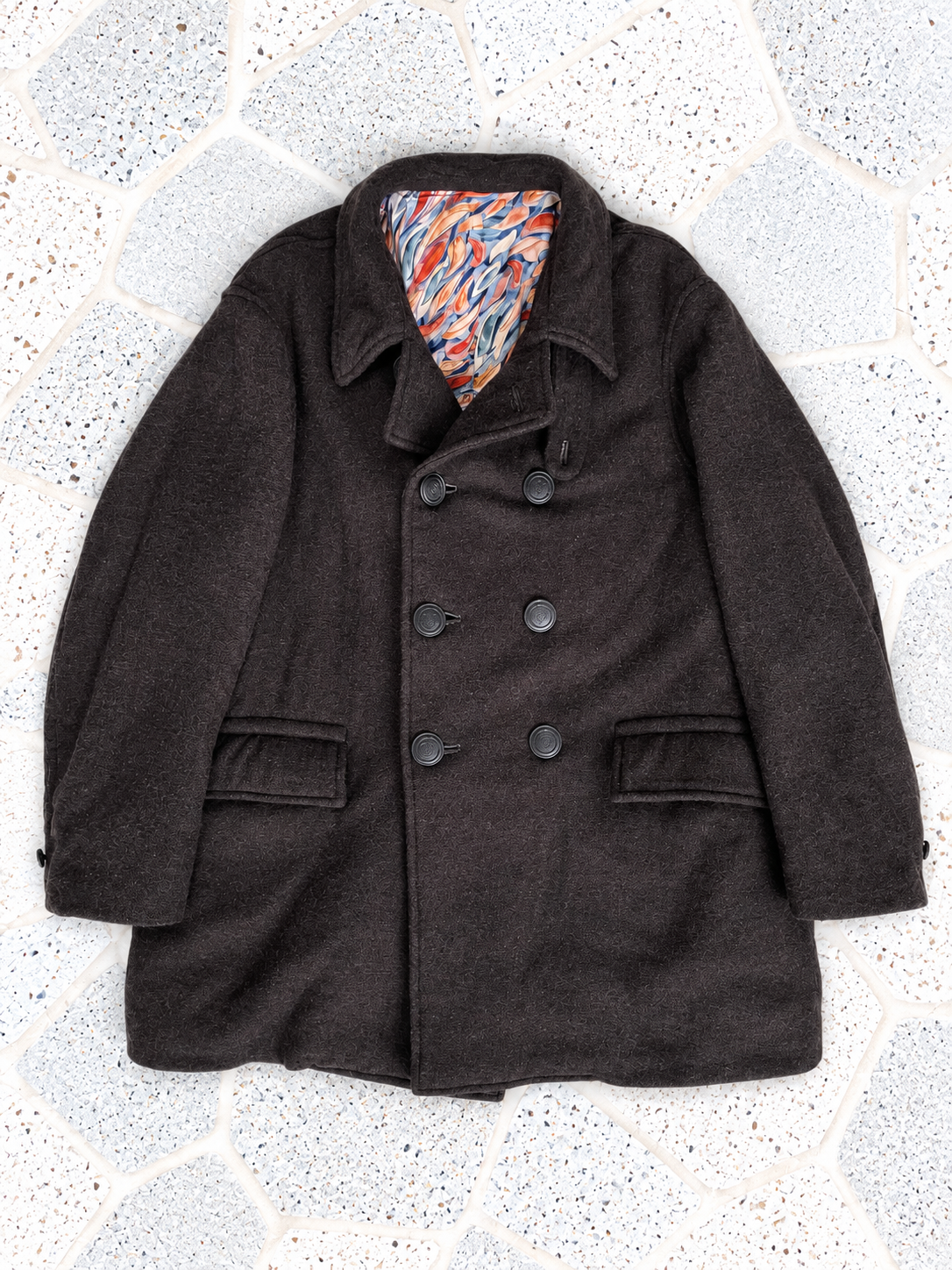 GEOFFREY B.SMALL 1900's Double Breasted Atelier Coat