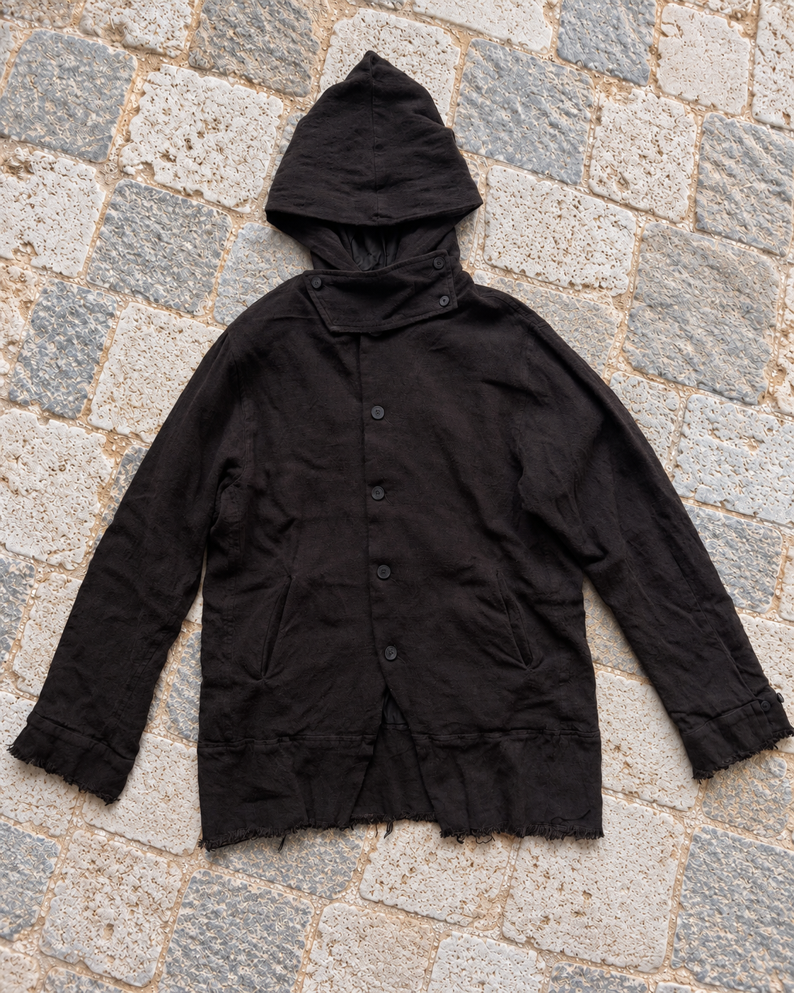 Atelier Suppan Hooded Blouson Wool-Linen