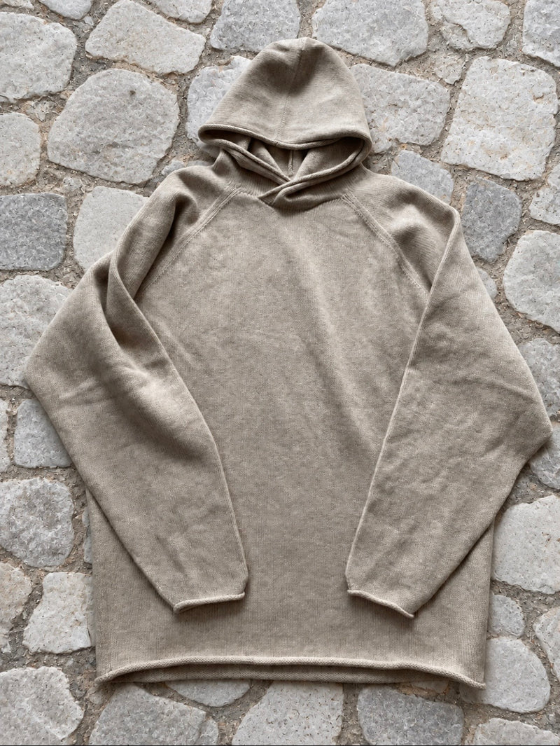 MOTHER HAND artisan Hoodie Pullover Knit Ostende Wash Fit